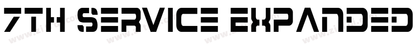7th Service Expanded字体转换